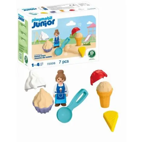 Playmobil - Junior Jucarii de nisip pentru pasionatii de inghetata