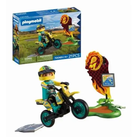Playmobil - Motocicleta off road pentru aventura si explorare