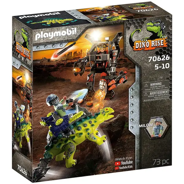 PLAYMOBIL Playmobil Dino Rise - Saichania, Invazia robotilor