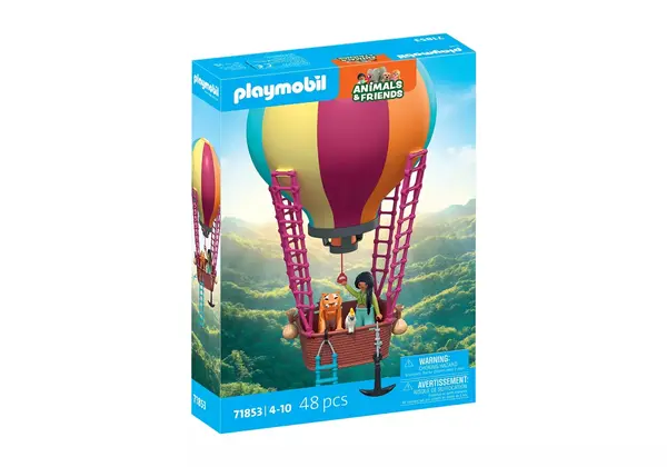 Playmobil PM71853 Jucarie de rol Playmobil Plimbarea animalelor cu balonul