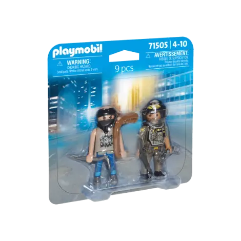 Playmobil-SET 2 FIGURINE POLITIST CU HOT