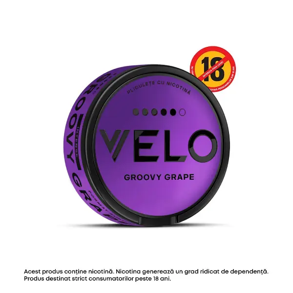 Pliculete cu nicotina VELO GROOVY GRAPE 14 MG