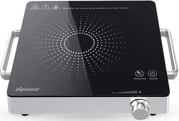 Plită ceramică Diplomat - CS-H2027T, 2000W, negru