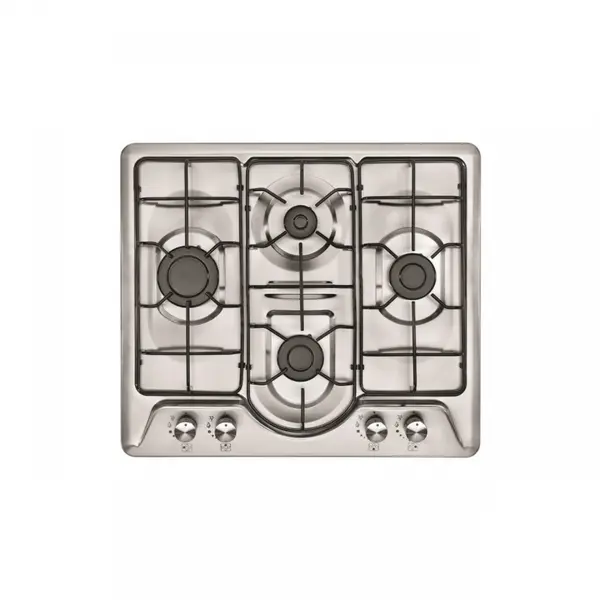 Plita Clasica Gaz, Incorporabila, 4 Arzatoare, Studio Casa Roma Caro, Gratare Emailate, Aprindere Electrica, Inox