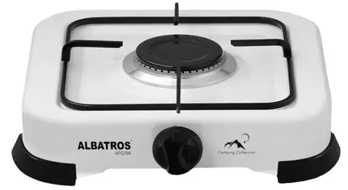 Plita de exterior Albatros APG11W, Gaz, 1 Arzator (Alb)