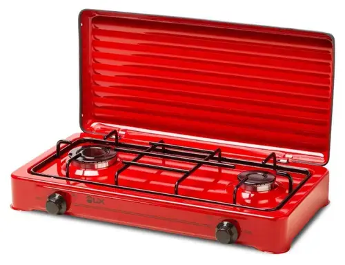 Plita de exterior LDK AMORFO 2 Red, Gaz, 2 arzatoare (Rosu)