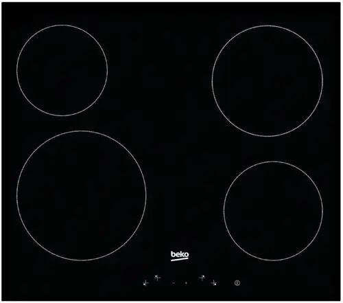 Plita electrica incorporabila BEKO HIC64401, vitroceramica 4 arzatoare, 60cm (Negru-Sticla)