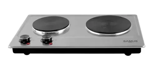 Plita electrica Samus PX302, 2 Arzatoare, 2500 W (Inox)