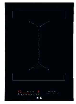Plita incorporabila AEG IKE42640KB, Inductie, 2 zone de gatit, 36 cm (Negru)