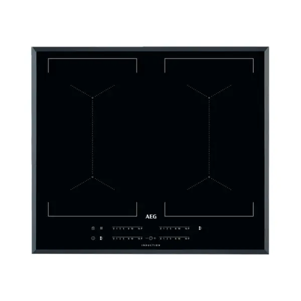 Plita incorporabila AEG IKE64450FB, Inductie, 4 zone de gatit, Touch control, Negru