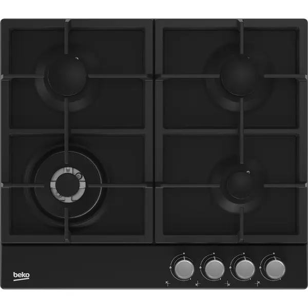 Plita incorporabila Beko HIAW64225SB, Gaz, 4 arzatoare, WoK