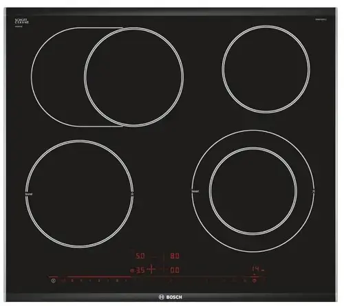 Plita incorporabila Bosch PKN675DP1D, 60 cm, Plita vitroceramica, 4 zone, 60 cm (Negru)