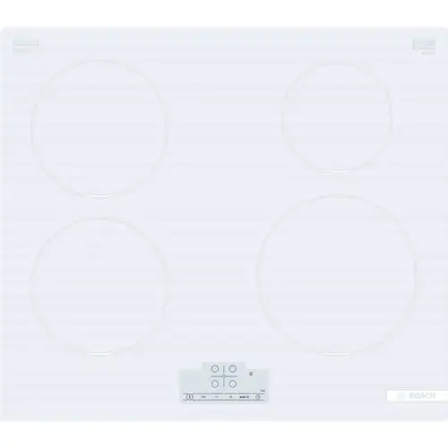 Plita incorporabila BOSCH PUE612BB1J, 4 zone de gatit, cu control tactil si timer (Alb)