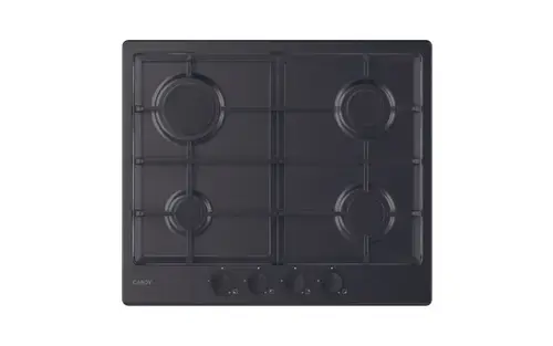 Plita incorporabila CANDY Idea CHG6BRBB, Gaz, 4 arzatoare, 7200 W, Grilaje din fonta (Negru)