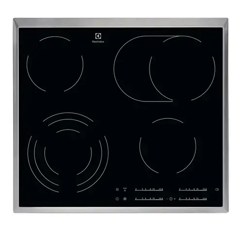 Plita incorporabila ELECTROLUX EHF46547XK, Vitroceramica, 4 arzatoare, Touch Control (Negru)
