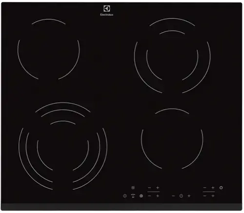 Plita incorporabila Electrolux EHF6343FOK, Vitroceramica, 4 zone gatit, Touch control (Negru)