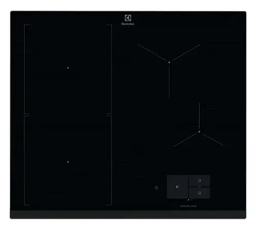 Plita incorporabila Electrolux EIS6149 Seria 800, Inductie, 60 cm, Gatire asistata SenseBoil&Fry, Ecran TFT, Booster (4 zone), Conectivitate hota, Wi-Fi, Timer electronic, Oprire automata, Detectarea vaselor, Semnal acustic (Negru)