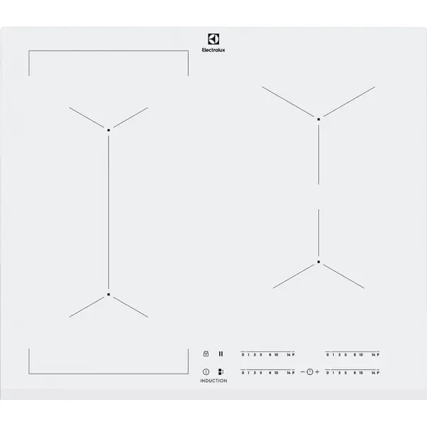 Plita incorporabila Electrolux EIV63440BW, Inductie, 4 zone de gatit