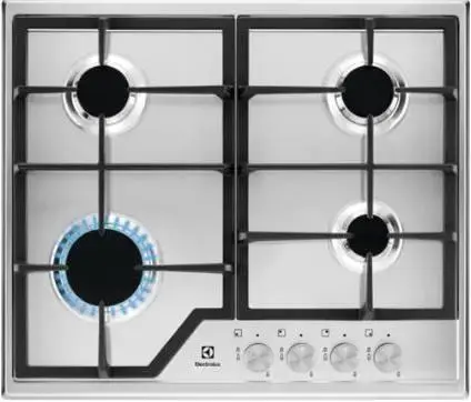 Plita incorporabila Electrolux Seria 6000 EGS6426SX, Gaz, 4 zone (Inox)