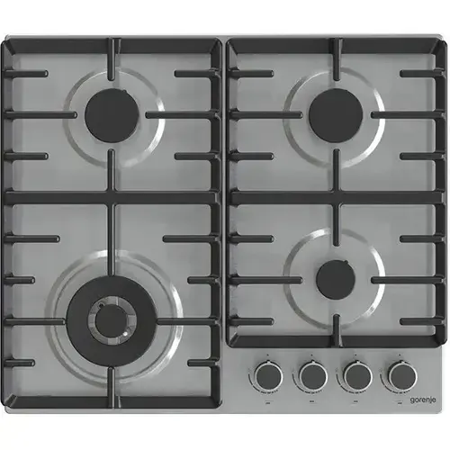 Plita incorporabila Gorenje GW642ABX, gaz, 4 arzatoare (Inox)