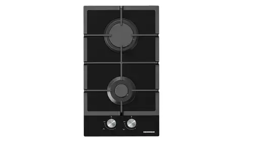 Plita incorporabila HEINNER HBH-M302FGBK, Gaz, 2 arzatoare, Aprindere electrica, Sticla (Negru)