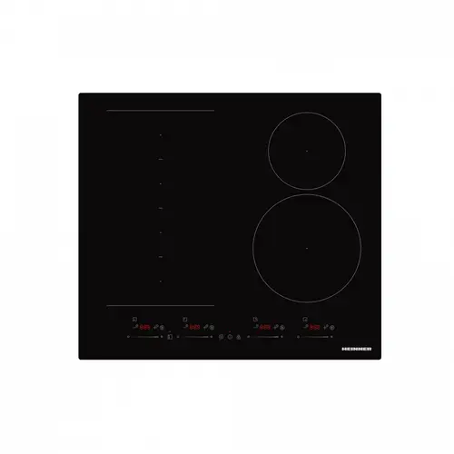 Plita incorporabila HEINNER HBHI-M4ZB1FXSMTC, Inductie, 4 zone de gatit, Control touch, Timer, Sticla (Negru)