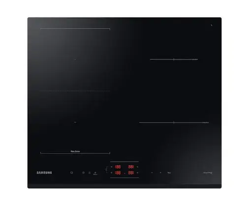 Plita incorporabila Samsung NZ64B5045GK, Inductie, 4 zone de gatire, Flex Zone, SmartThings Cooking, Auto Conectivity, 60 cm (Negru)