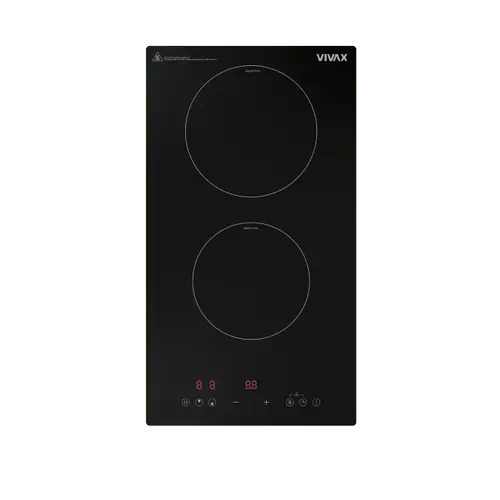 Plita incorporabila VIVAX BH-02MIN, Inductie, 2 zone de gatit, 3500 W (Negru)