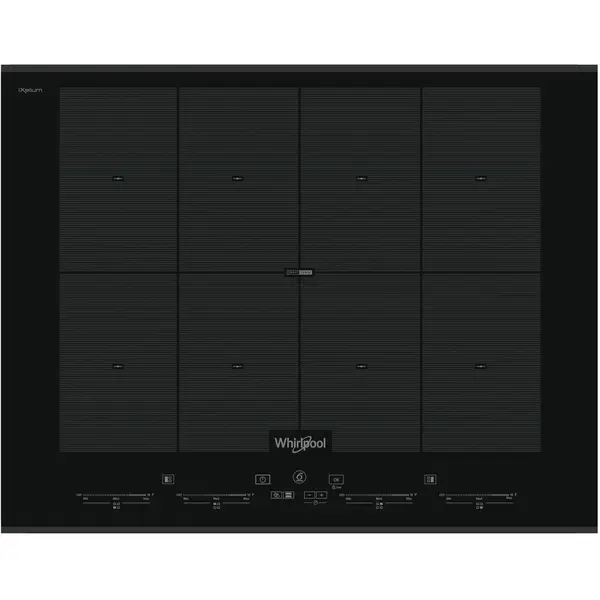 Plita incorporabila Whirlpool SMO 658C BT IXL, Inductie, 8 zone de gatit, Functie Booster