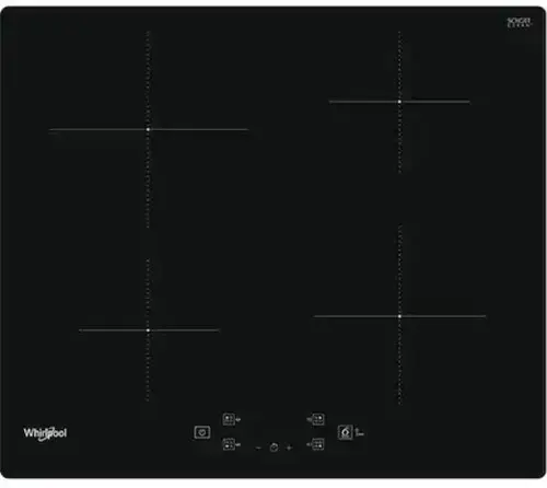 Plita incorporabila Whirlpool WS Q2160 NE, Inductie, 4 Zone de gatit, Touch control (Negru)