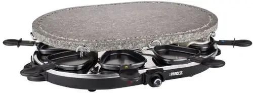 Plita Raclette electrica Princess 0116272001001, 1200W, 43x30 cm (Gri/Negru)