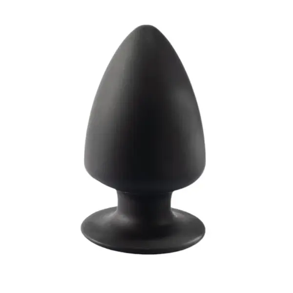 Plug anal SILEX-D XS Plug Model 1, din silicon premium, reactiv la căldură, lungime 8 cm, diametru 4.5 cm, negru (mărime XS)