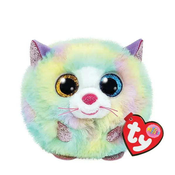 PLUS TY 8CM BEANIE BALLS HEATHER PISICA