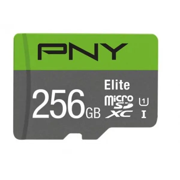 PNY Technologies Card de memorie MicroSDXC, PNY Elite, 256 GB + Adaptor SD