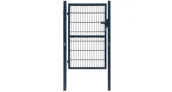 Poarta 2D pentru gard (simpla) 106 x 190 cm, gri antracit