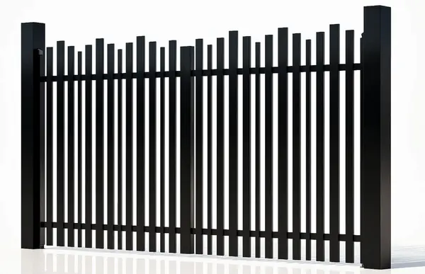Poarta auto batanta Virtuoso Light Wave 50-602/9005, aluminiu, 3000x1800mm, prefabricata, Negru RAL 9005, vopsire electrostatica