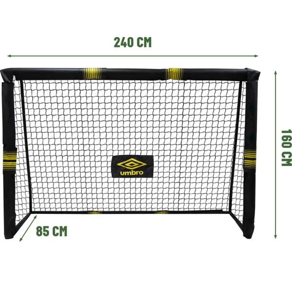 Poarta de fotbal metalica Umbro 240x160x85 cm