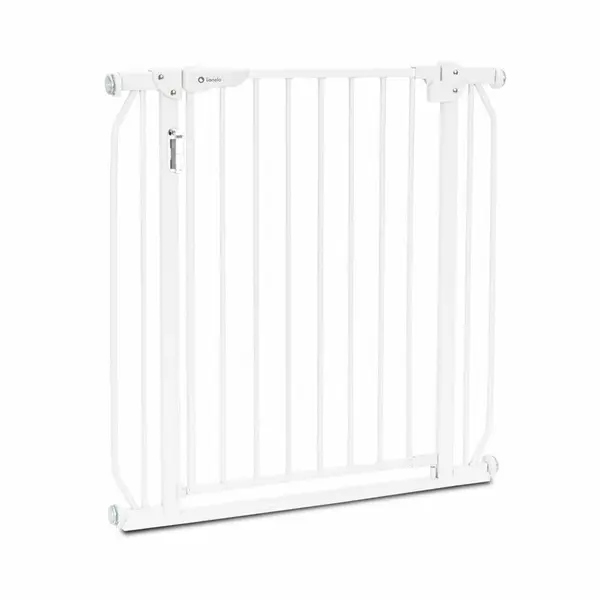 Poarta de siguranta cu suruburi Truus Slim Led cu lumina led cu senzor 105 cm alb Lionelo