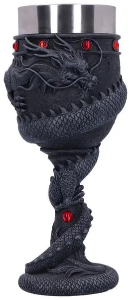 Pocal Nemesis Now Adult: Dragons - Black Chinese Dragon Coil