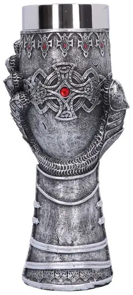 Pocal Nemesis Now Adult: Medieval - Silver Knight Gauntlet