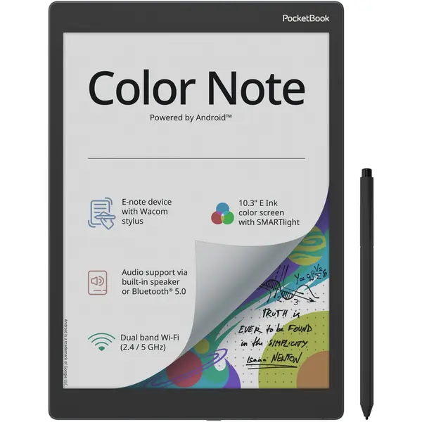 Pocketbook eBook Reader & e-note PocketBook Color Note, 10.3 E Ink Kaleido 3, 32GB, 227ppi, Wacom Stylus Pen, Stormy Sea