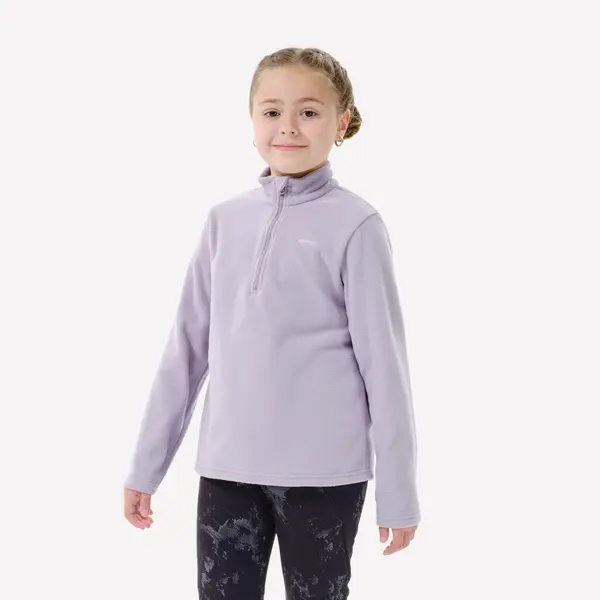 Polar cu fermoar Drumeție MH100 Mov Copii 7-15 ani