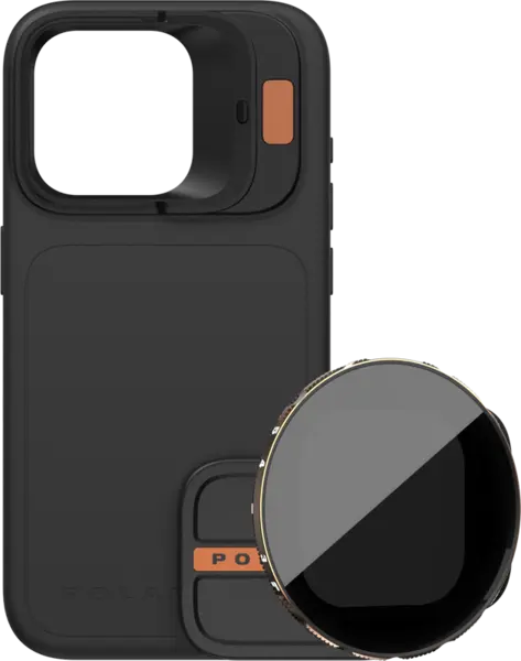 PolarPro Kit - LiteChaser iPhone 15 Pro Max Case Black + VND 3-5 Filter