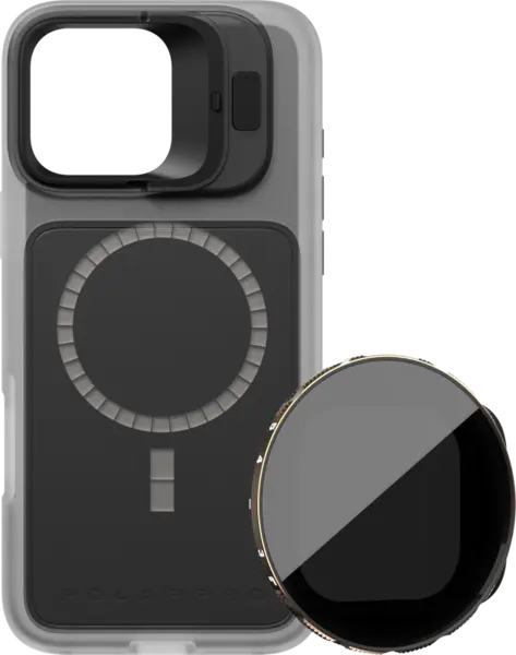 PolarPro Kit - LiteChaser iPhone 16 Pro Max Base Case Clear + VND 3-5 Filter