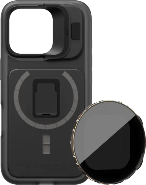 PolarPro Kit - LiteChaser iPhone 16 Pro Pro Case Black +VND 3-5 Filter