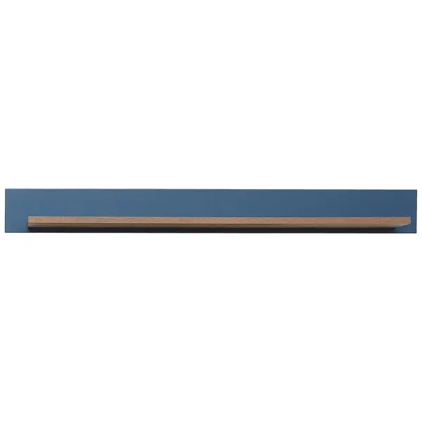 Poliță De Perete 147/16/22 cm, albastru, maro, culoare lemn stejar