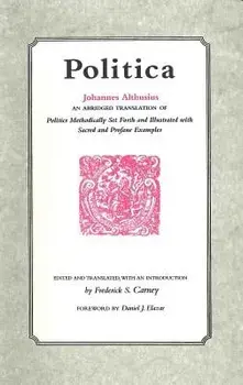 Politica, Paperback/Johannes Althusius