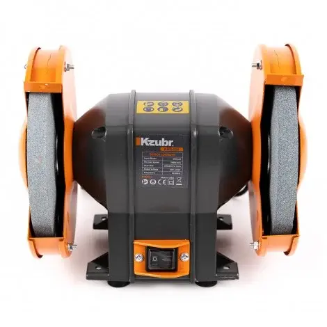 Polizor de banc Kzubr KBG-200 K10423, 350W, 2950RPM, Diametru disc 200mm, Protectie transparenta disc