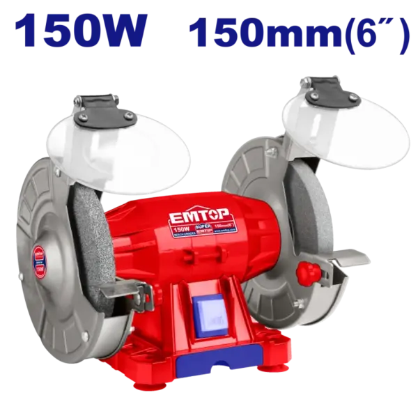 Polizor electric de banc 2 pietre 150mm, 150W - EBGR61501, EMTOP