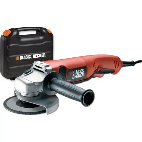 Polizor unghiular Black+Decker KG1202K, 1200 W, 125 mm diametru disc, 11.000 RPM, cutie de depozitare